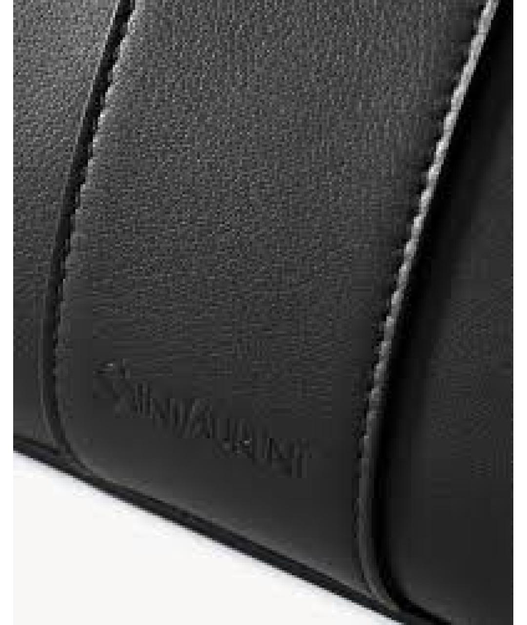 SAINT LAURENT Черная кожаная сумка тоут, фото 5