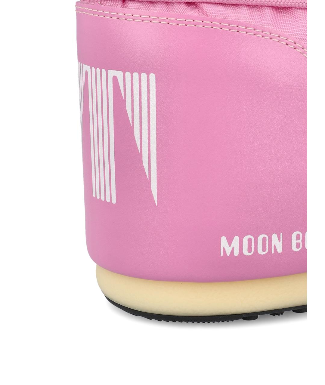 MOON BOOT Розовые синтетические ботинки, фото 4