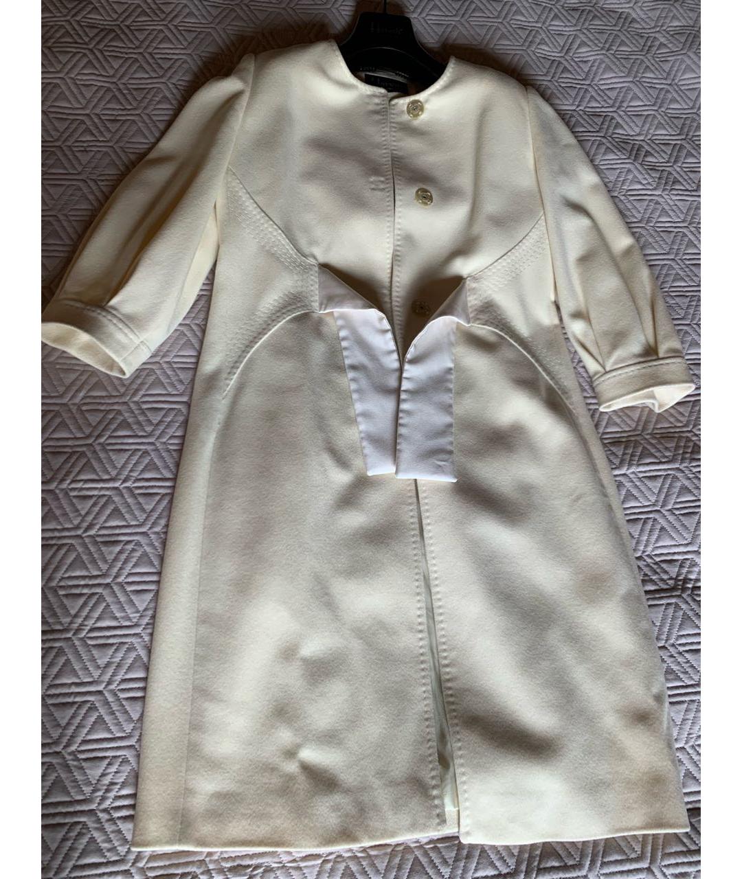HERESIS Белое шерстяное пальто, фото 5