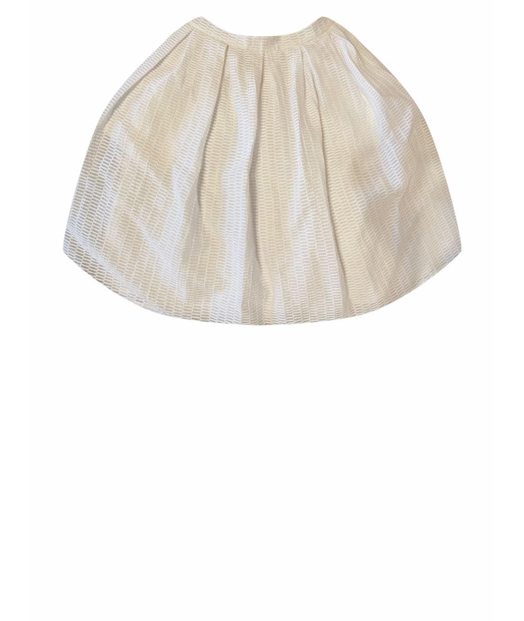 ARMANI EXCHANGE Белая хлопковая юбка мини, фото 1
