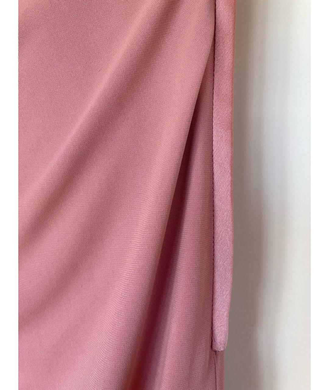 VALENTINO Розовое вискозное вечернее платье, фото 4