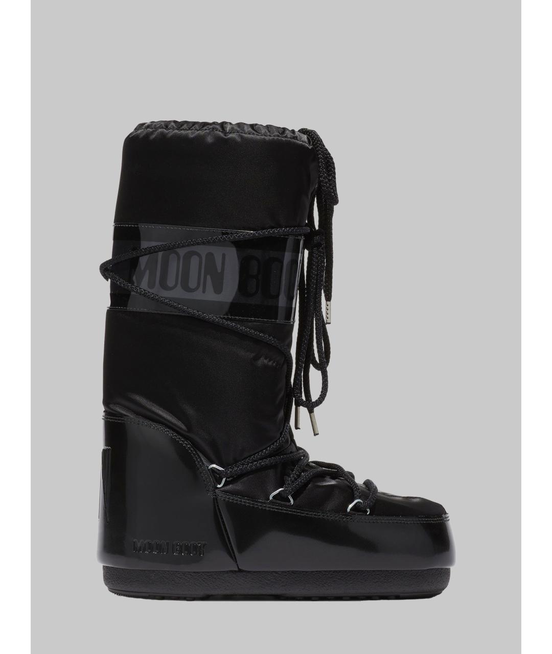 MOON BOOT Черные синтетические сапоги, фото 4