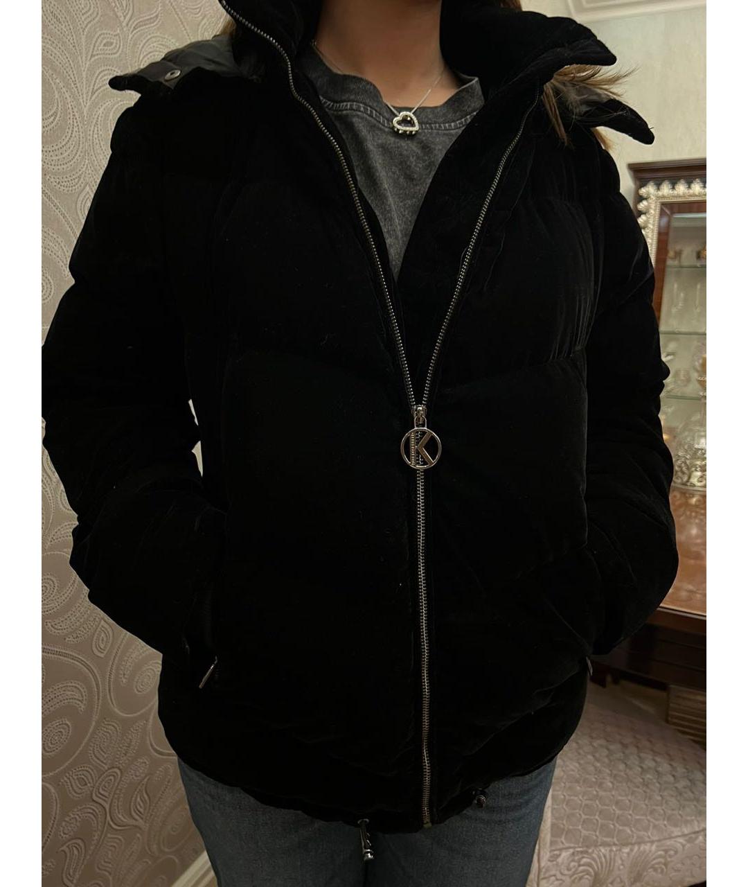 KARL LAGERFELD Черная бархатная куртка, фото 2
