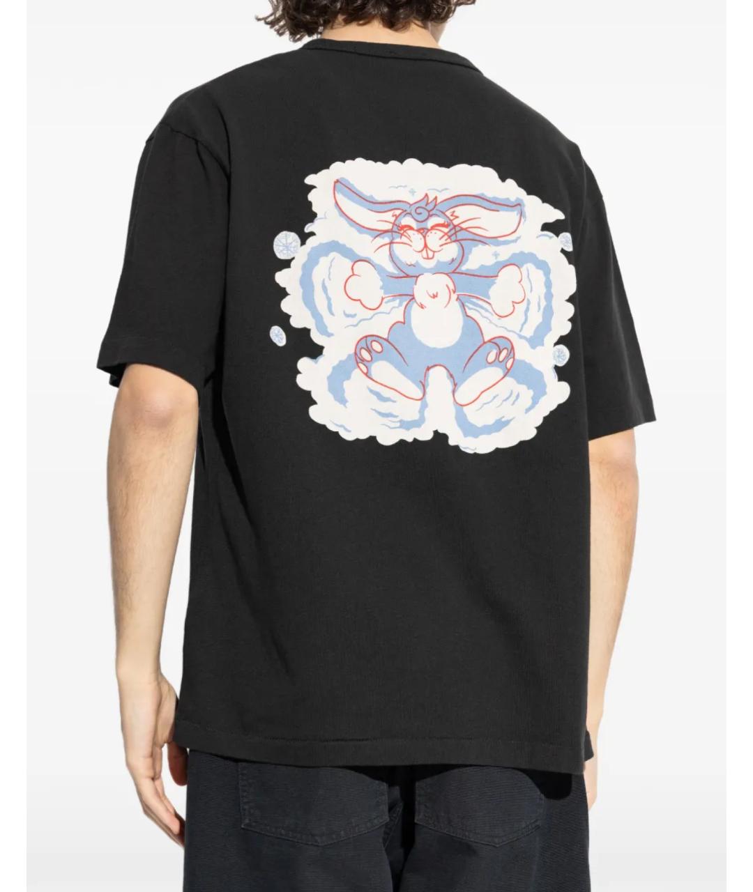 KENZO Черная хлопковая футболка, фото 3