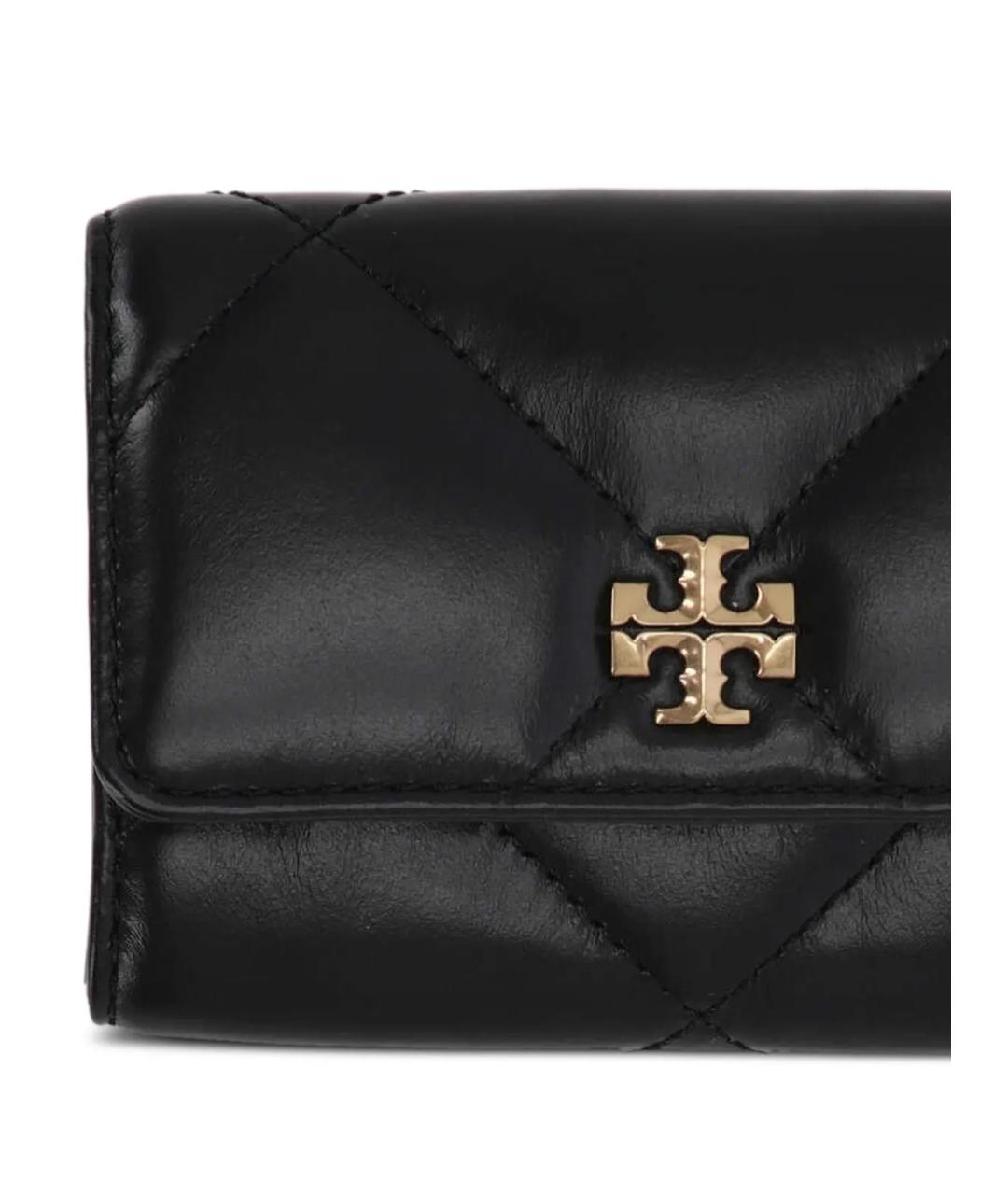 TORY BURCH Черный кожаный кошелек, фото 4