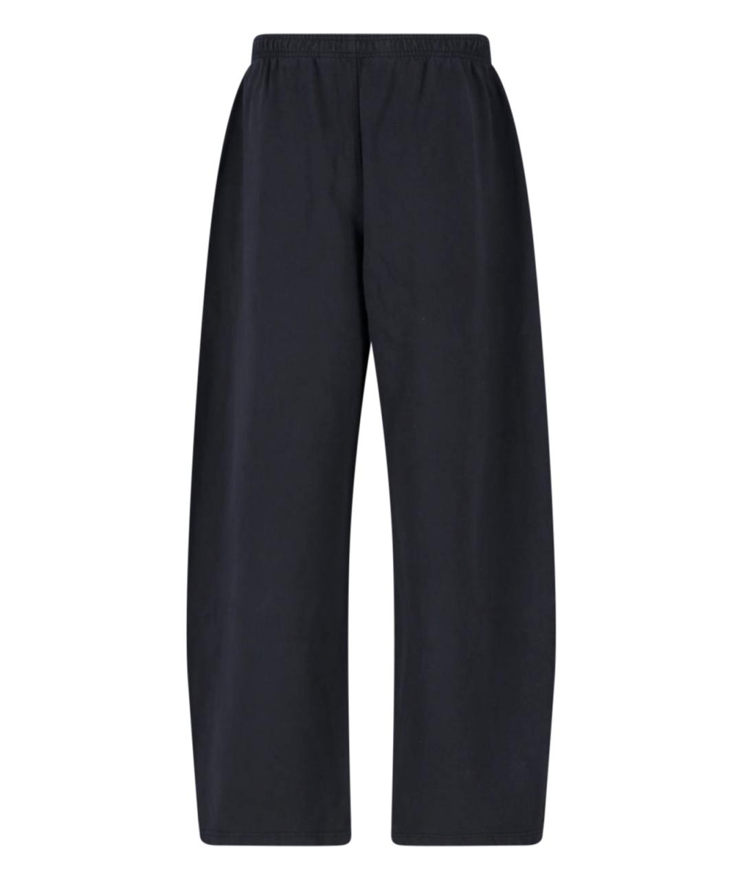 ALEXANDER WANG Черные хлопковые прямые брюки, фото 2
