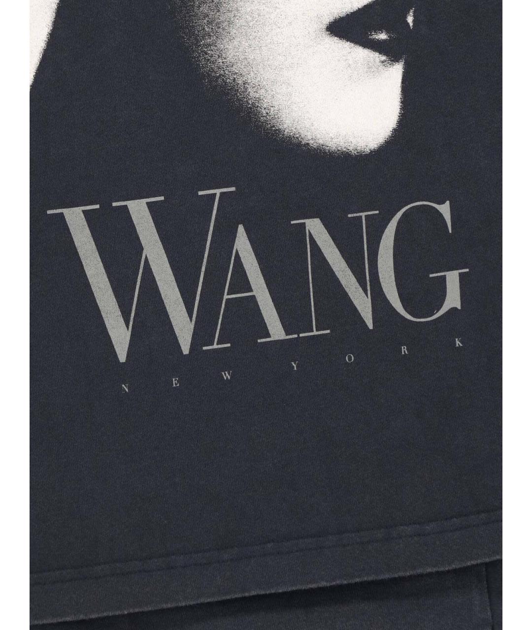 ALEXANDER WANG Черная хлопковая футболка, фото 3