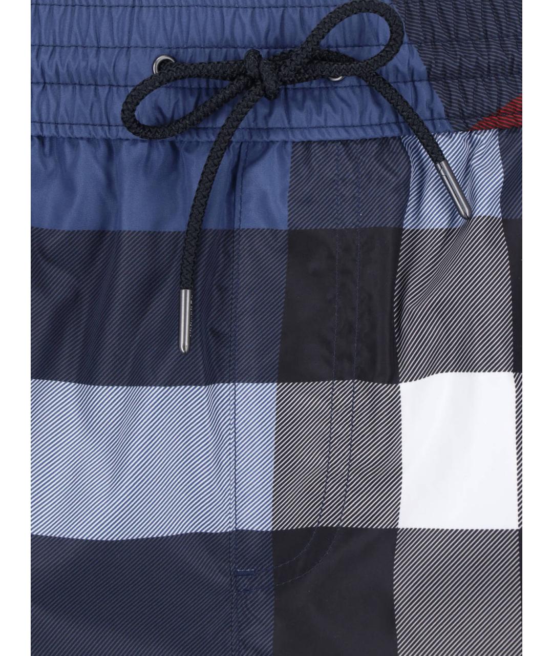 BURBERRY Синие полиэстеровые шорты, фото 5