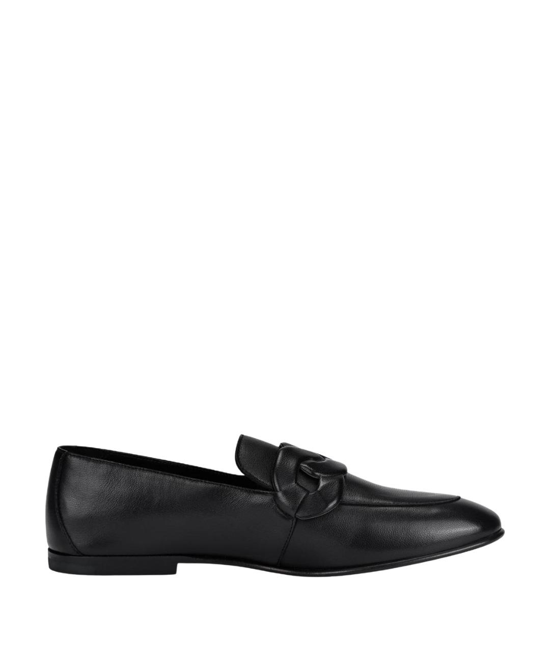 HERMES Черные лоферы, фото 1