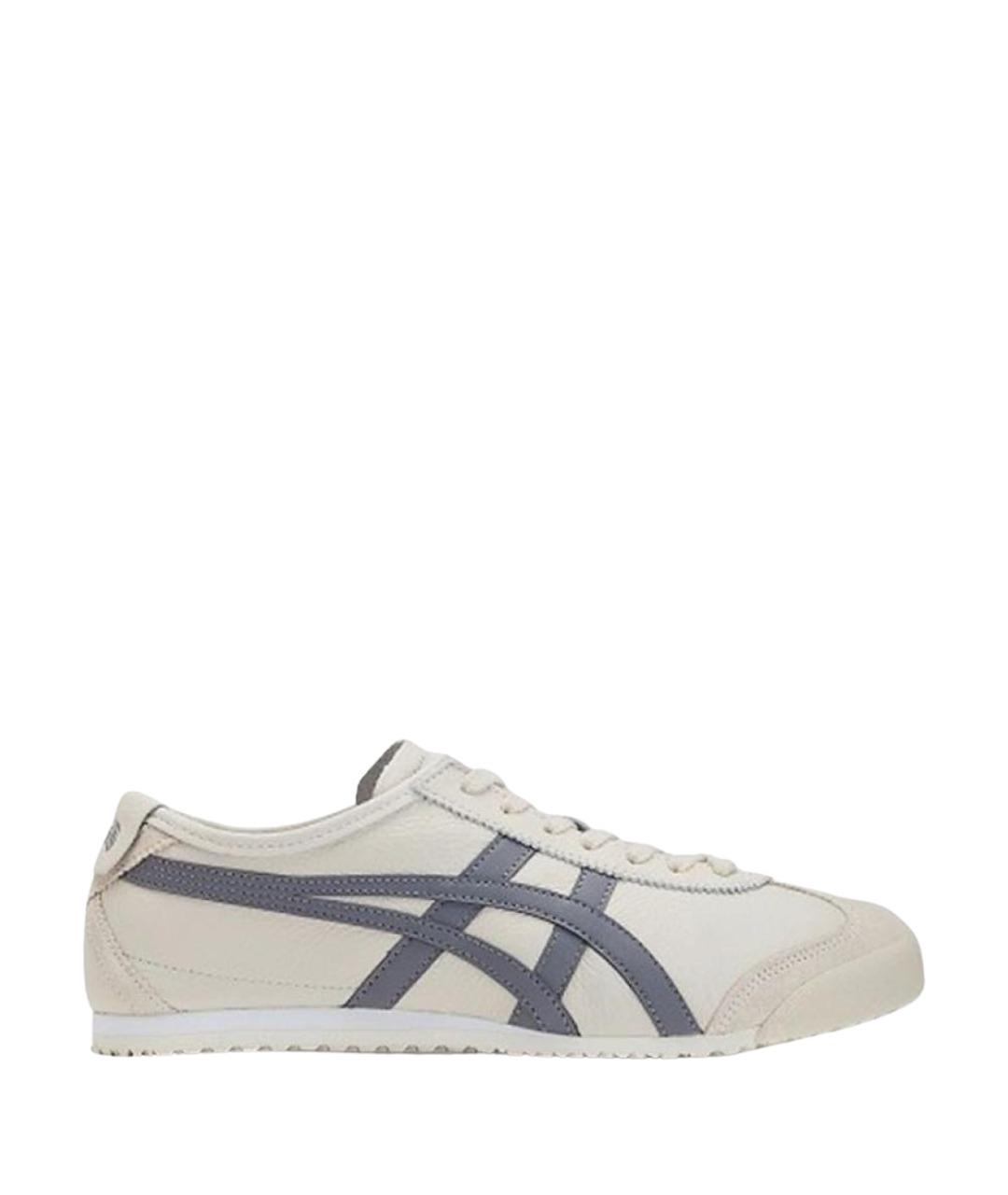 ONITSUKA TIGER Серые кожаные кроссовки, фото 1