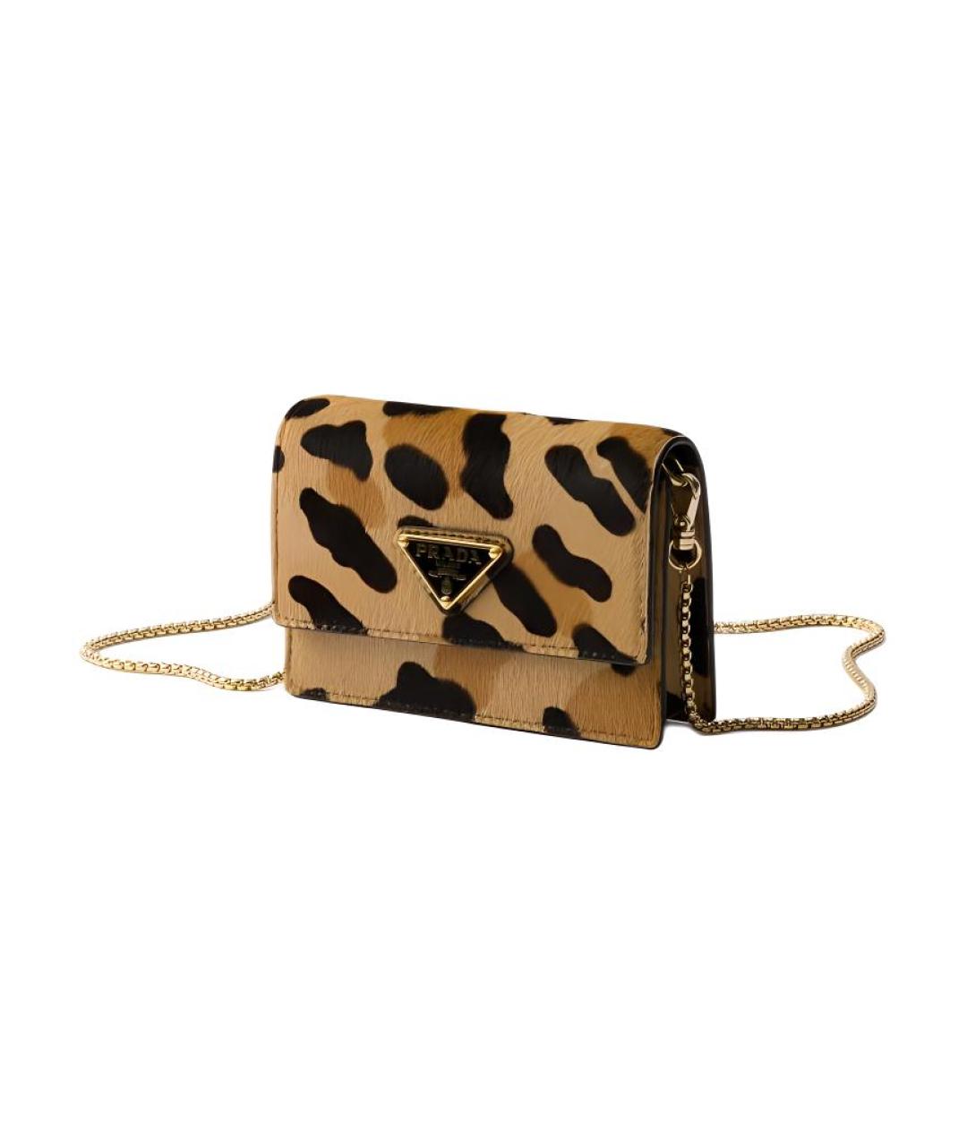 PRADA Коричневая кожаная сумка через плечо, фото 2