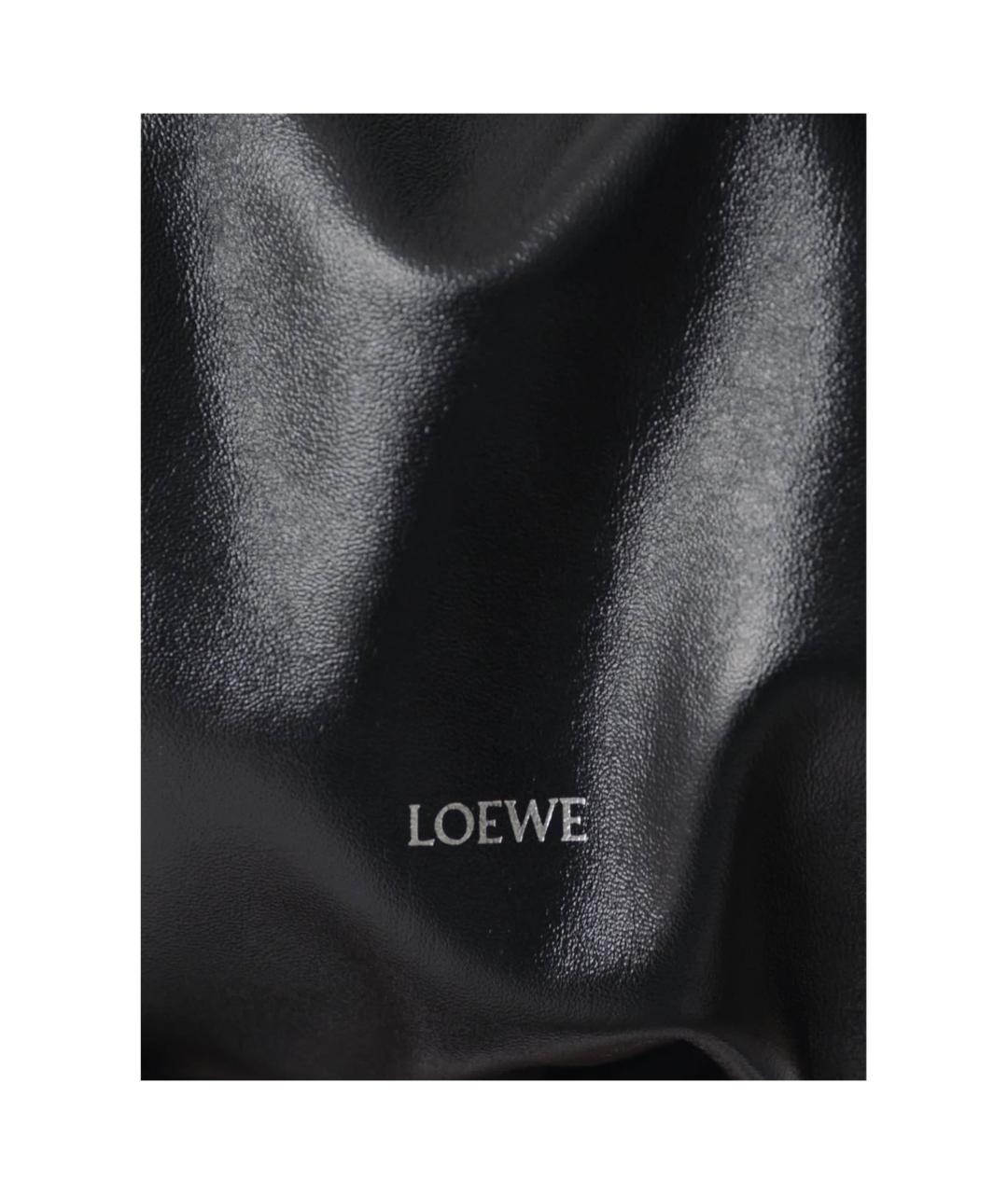 LOEWE Черная кожаная сумка через плечо, фото 5
