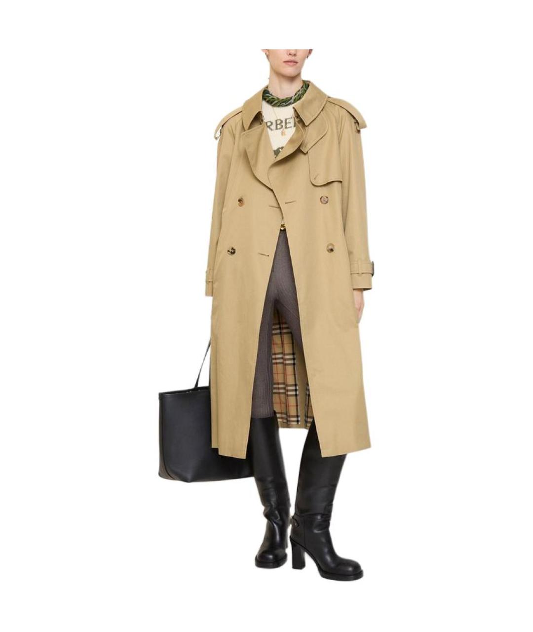 BURBERRY Коричневый тренч/плащ, фото 3