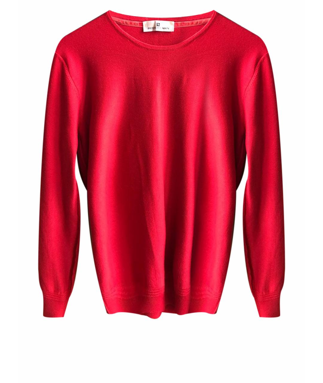 PIERRE BALMAIN Красный шерстяной джемпер / свитер, фото 1