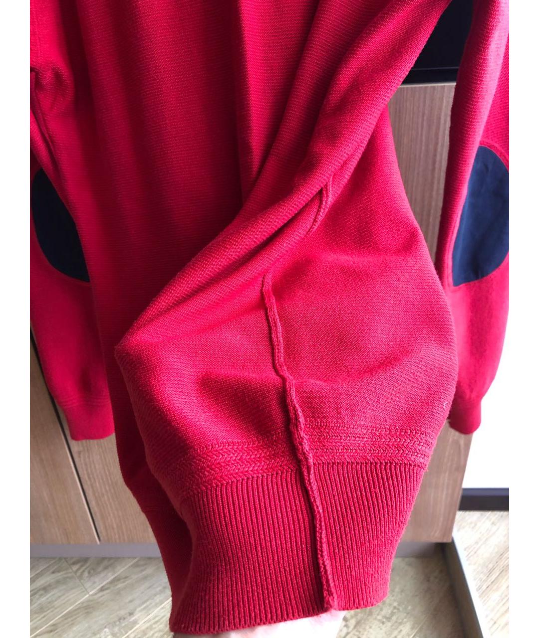 PIERRE BALMAIN Красный шерстяной джемпер / свитер, фото 5