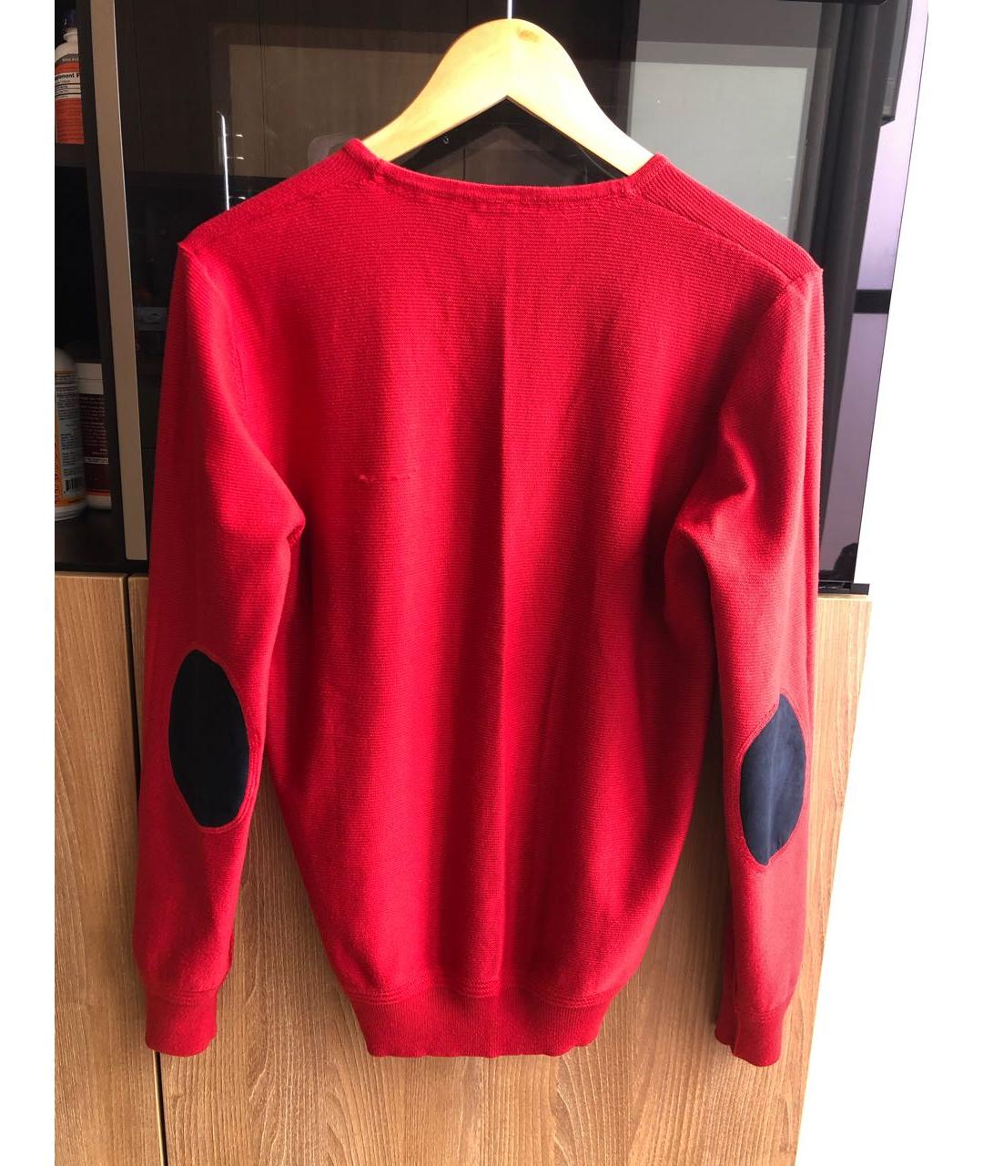 PIERRE BALMAIN Красный шерстяной джемпер / свитер, фото 2
