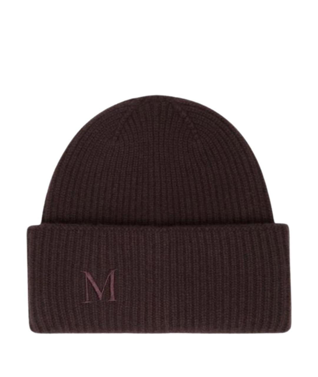 MAX MARA Коричневая кашемировая шапка, фото 1