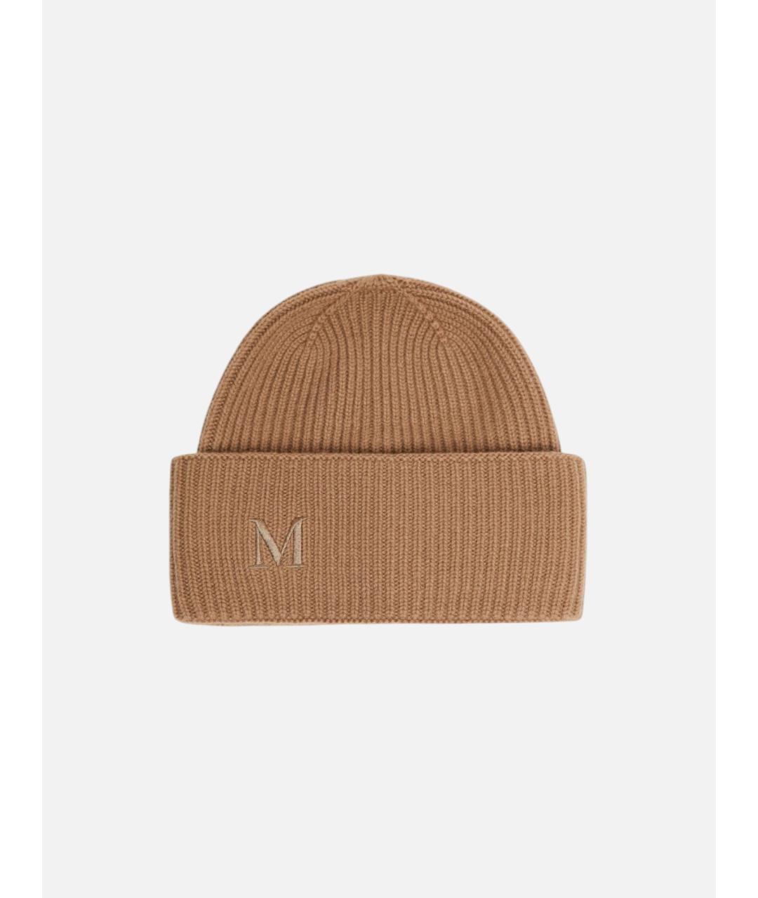 MAX MARA Бежевая кашемировая шапка, фото 3