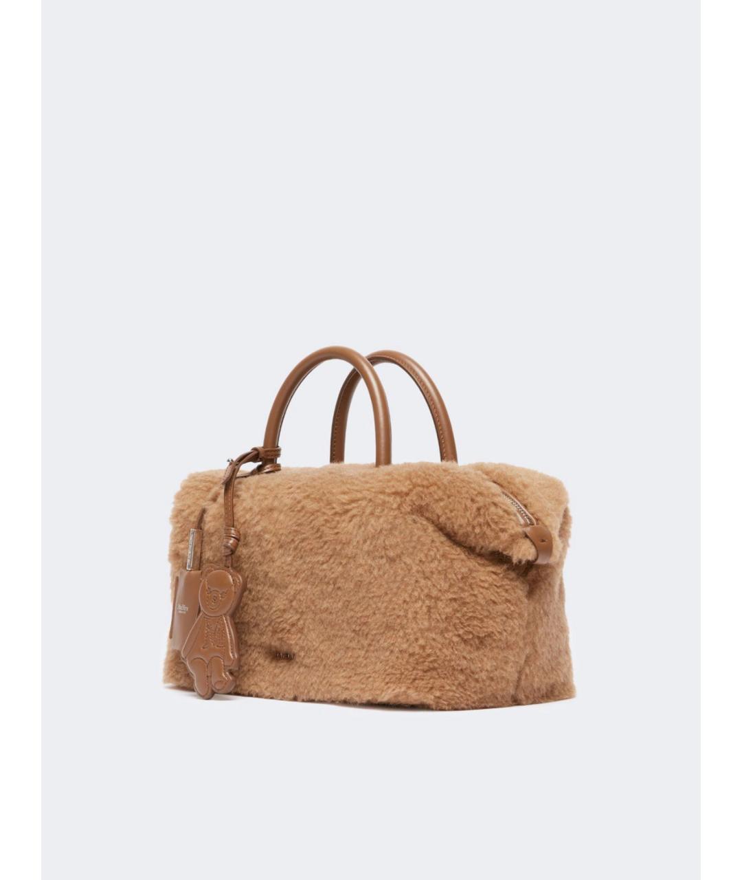 MAX MARA Бежевая меховая сумка тоут, фото 2