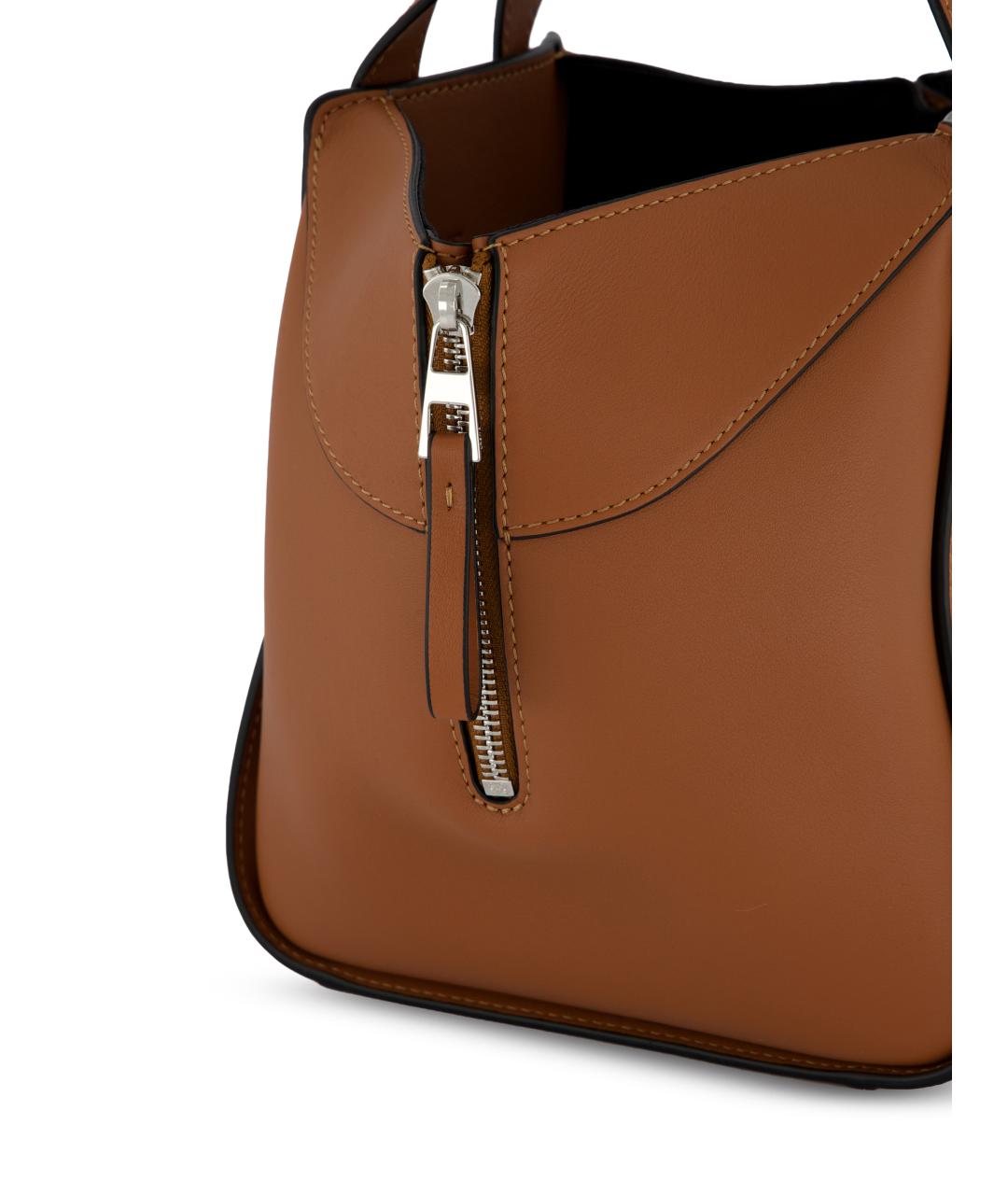 LOEWE Коричневая кожаная сумка тоут, фото 4