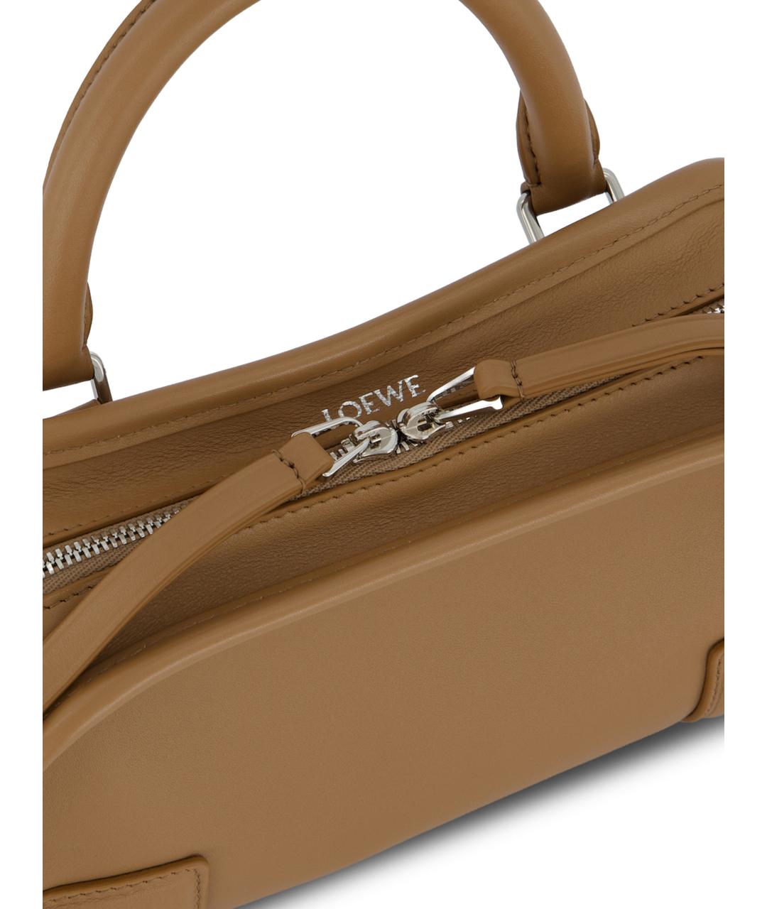 LOEWE Коричневая кожаная сумка тоут, фото 4