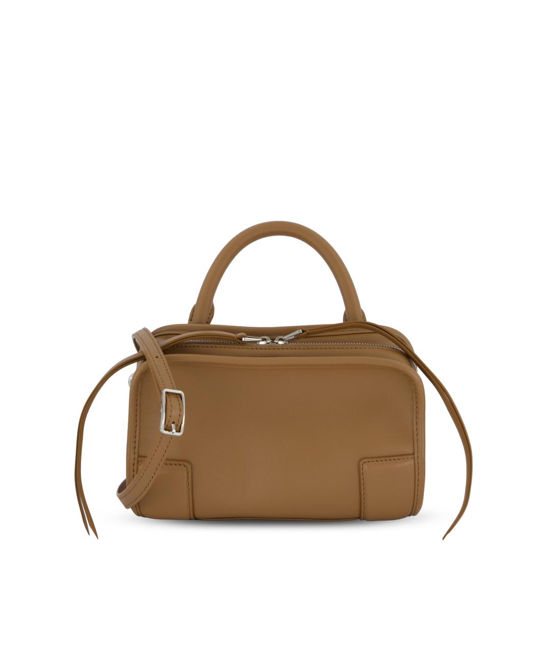 LOEWE Коричневая кожаная сумка тоут, фото 5