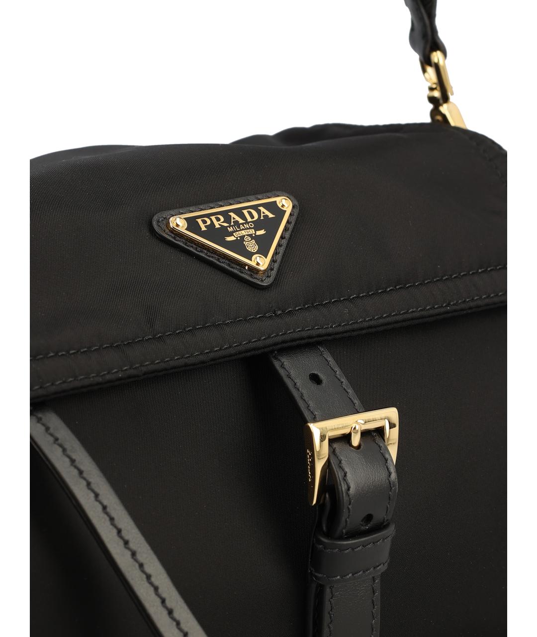PRADA Черная нейлоновая сумка через плечо, фото 4