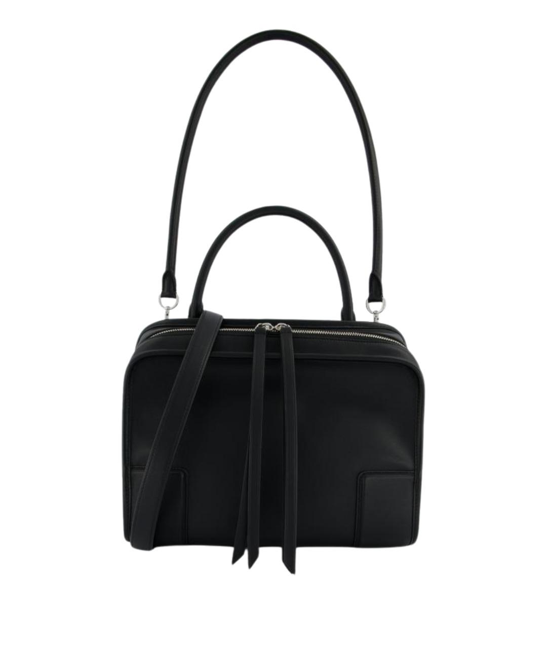 LOEWE Черная кожаная сумка тоут, фото 1