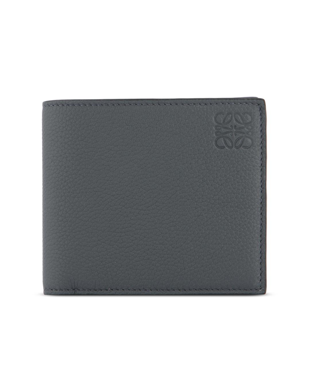 LOEWE Серый кожаный кошелек, фото 1