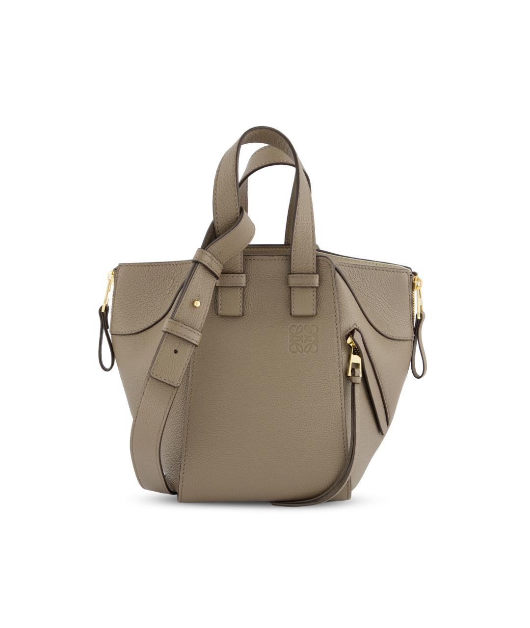 LOEWE Бежевая кожаная сумка тоут, фото 5