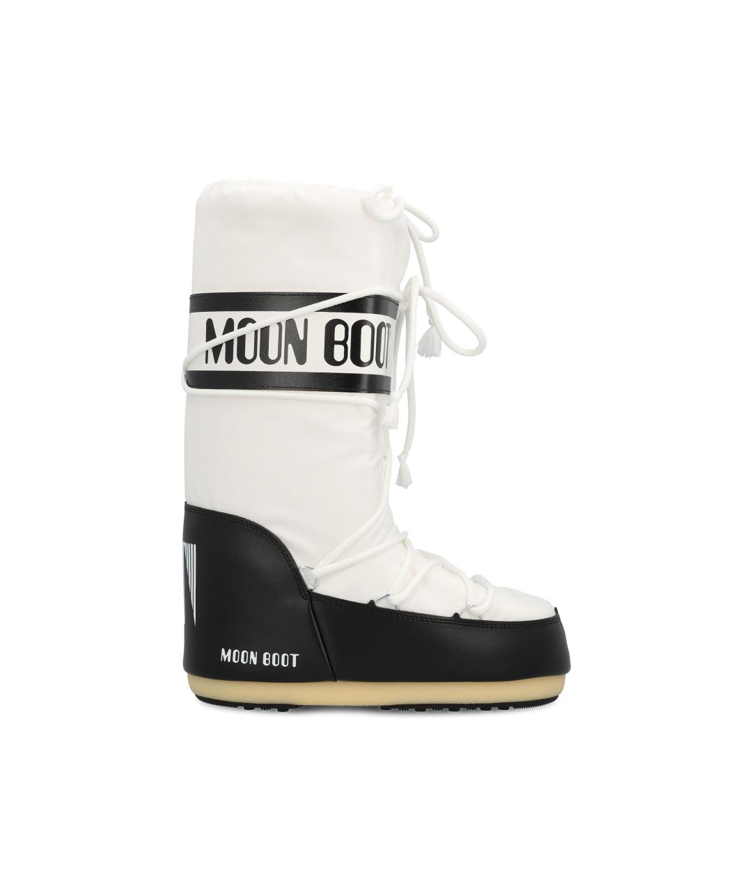 MOON BOOT Белые синтетические сапоги, фото 5