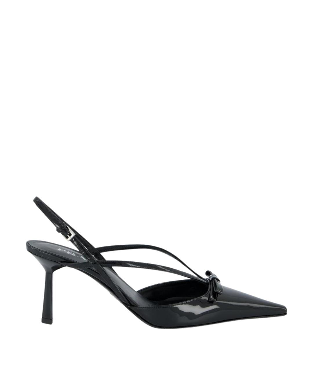 PRADA Черные туфли из лакированной кожи, фото 1