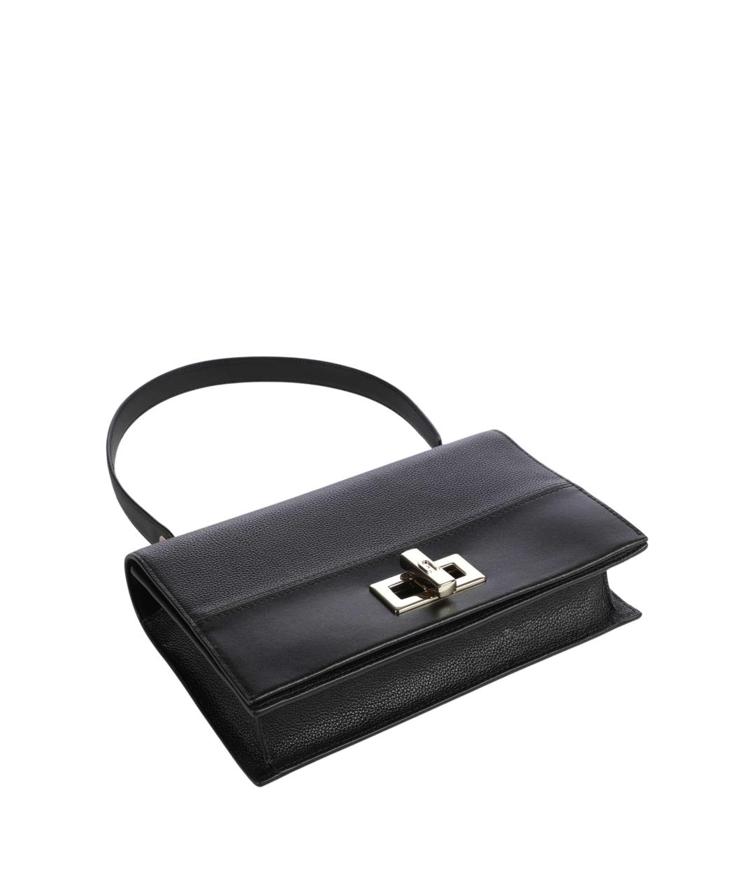 FURLA Черная кожаная сумка через плечо, фото 4