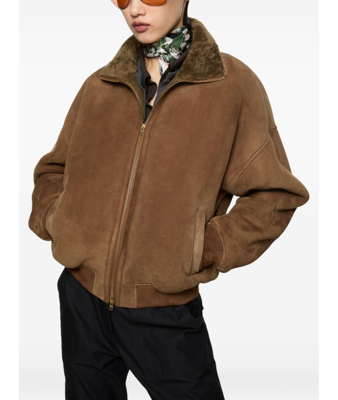 ACNE STUDIOS Коричневая замшевая куртка, фото 2