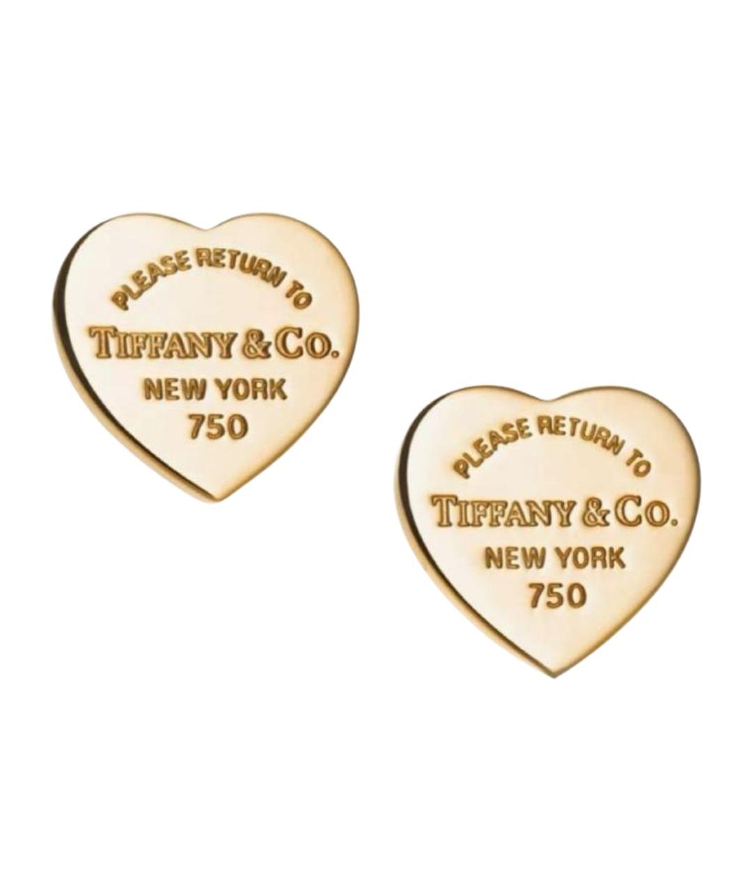 TIFFANY&CO Золотые серьги из желтого золота, фото 1