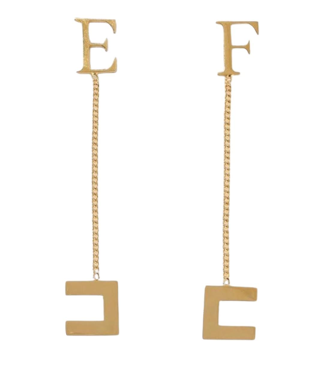 ELISABETTA FRANCHI Золотые латунные серьги, фото 1