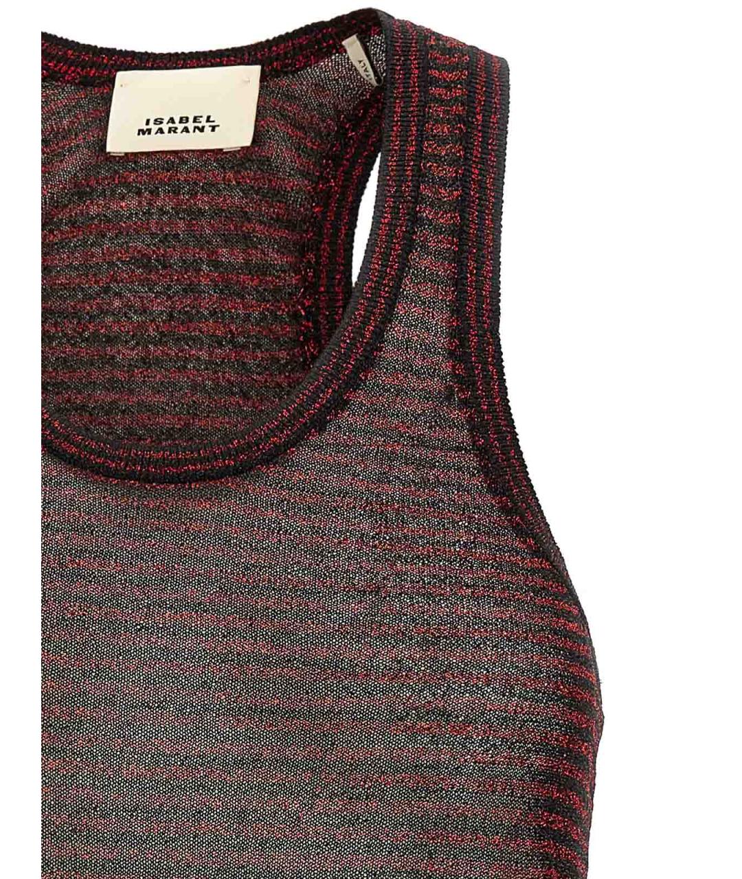 ISABEL MARANT Бордовая майка, фото 3
