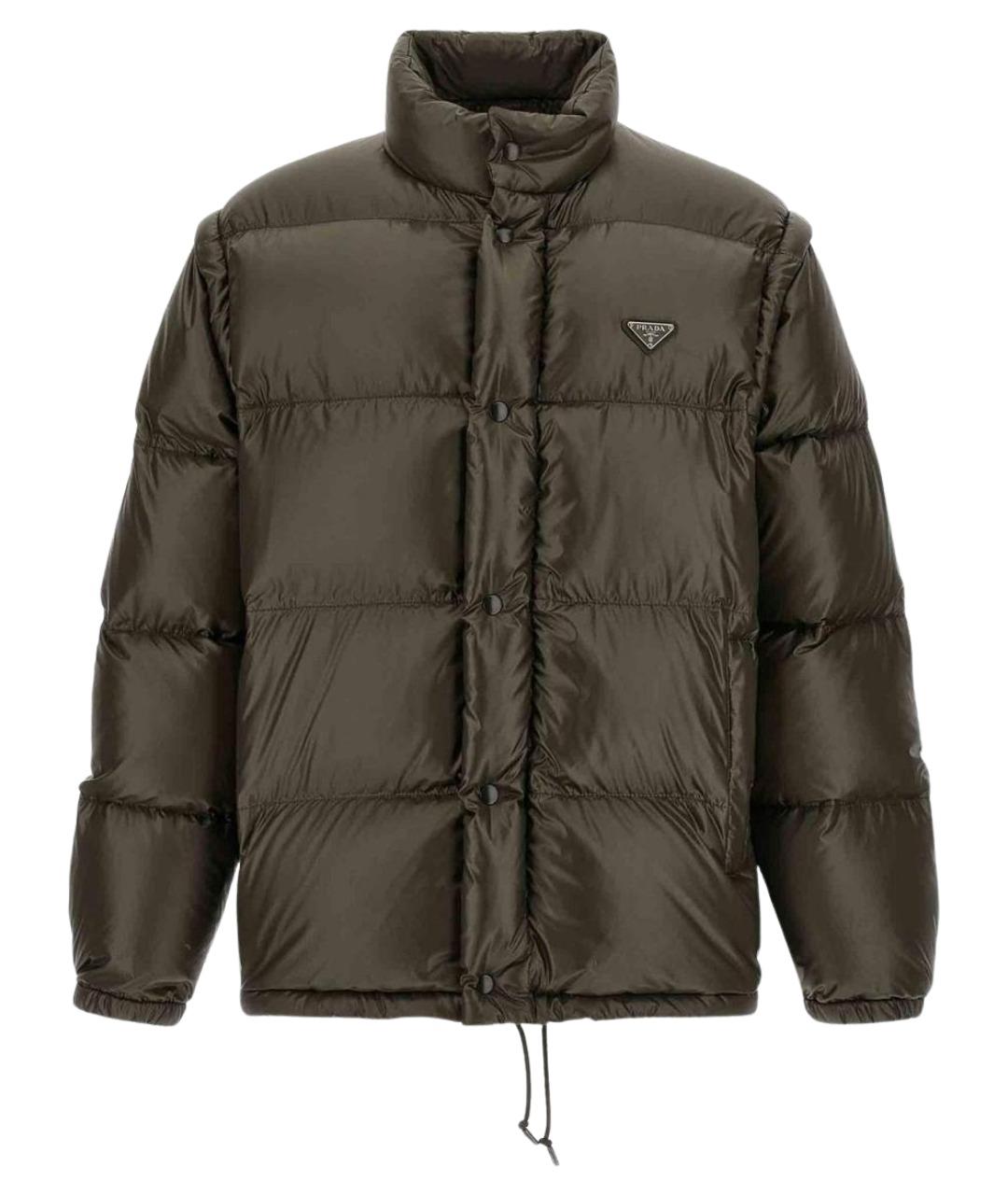 PRADA Мульти нейлоновый пуховик, фото 1