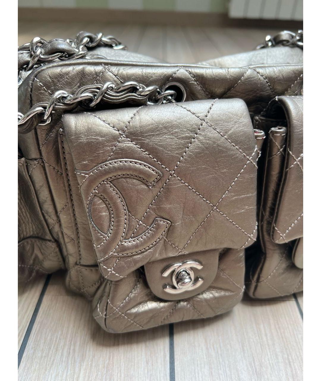 CHANEL PRE-OWNED Кожаная сумка с короткими ручками, фото 2