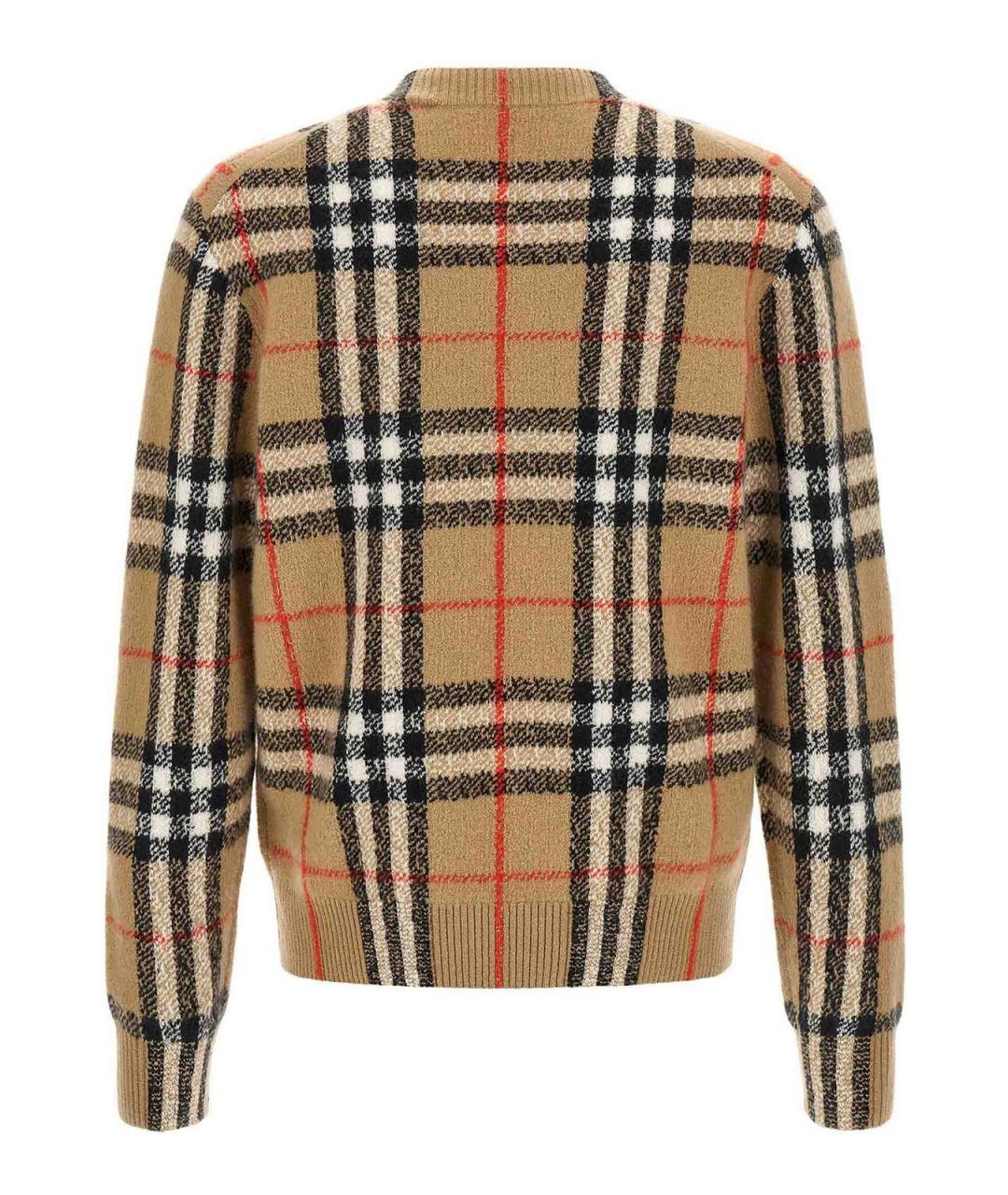 BURBERRY Бежевый кашемировый джемпер / свитер, фото 2