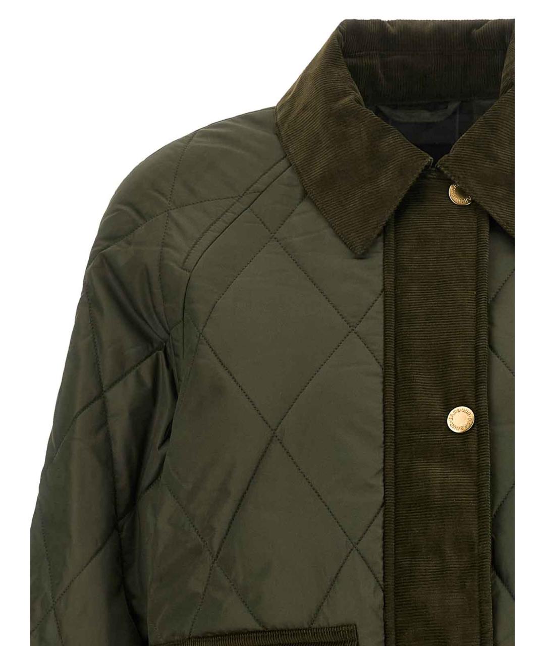 BARBOUR Зеленая полиэстеровая куртка, фото 3