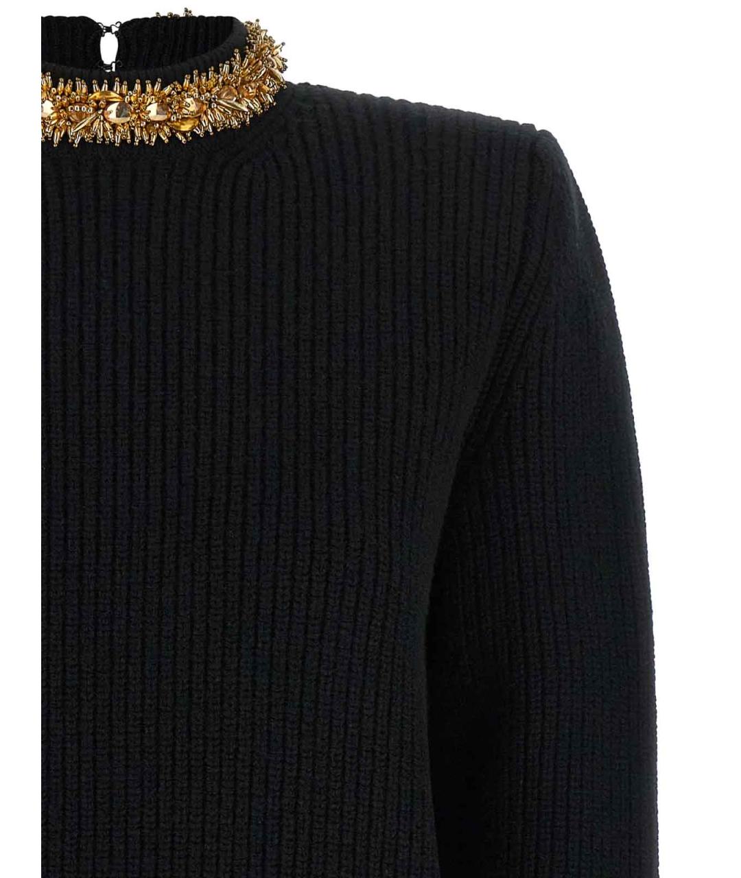 BALMAIN Черный кашемировый джемпер / свитер, фото 3