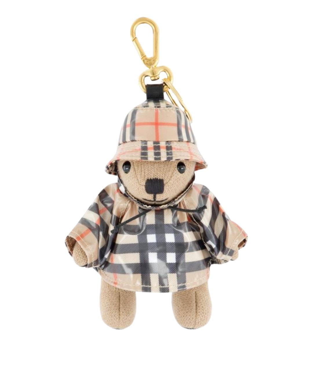 BURBERRY Бежевый брелок, фото 1