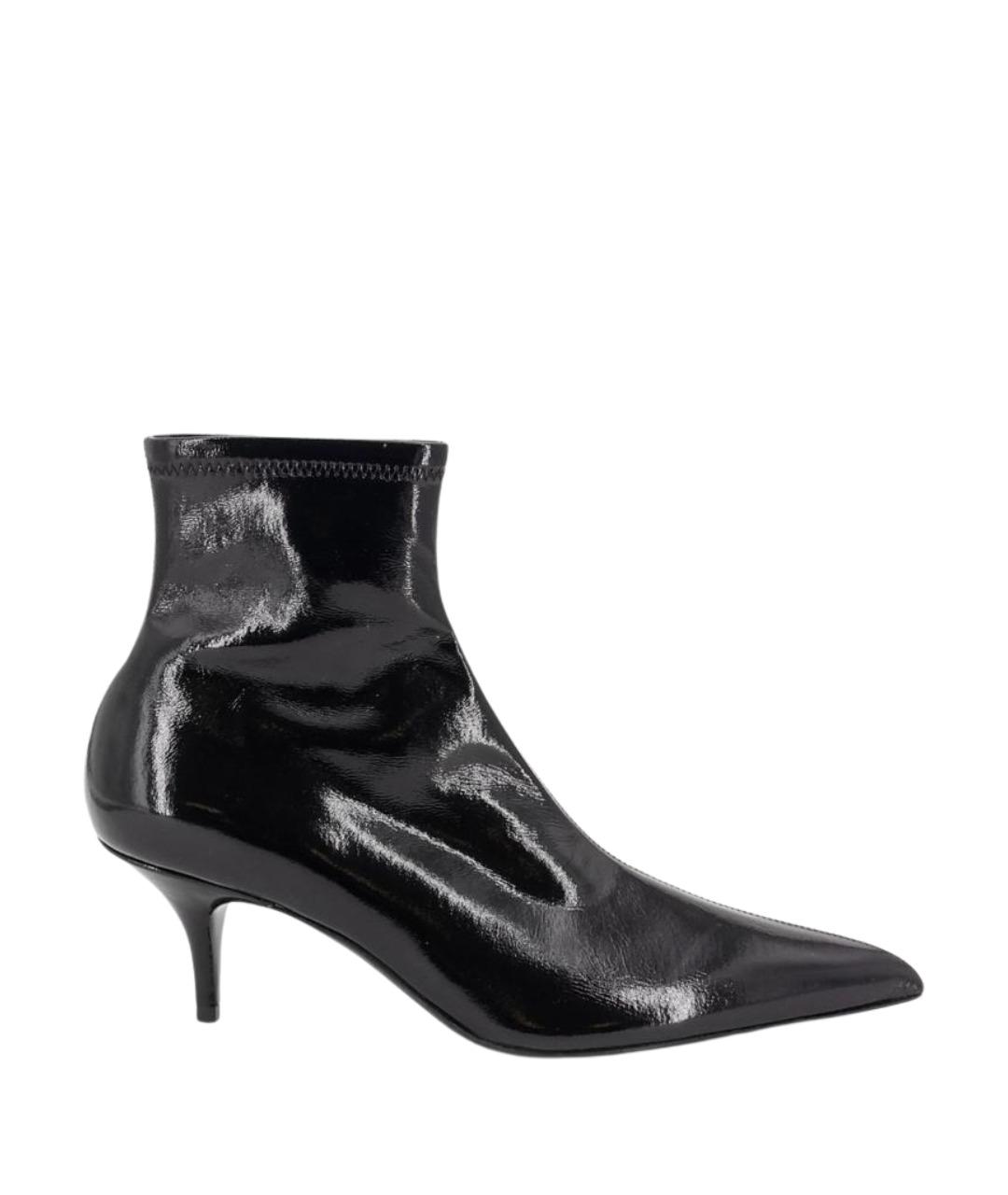 CELINE Черные кожаные ботильоны, фото 1