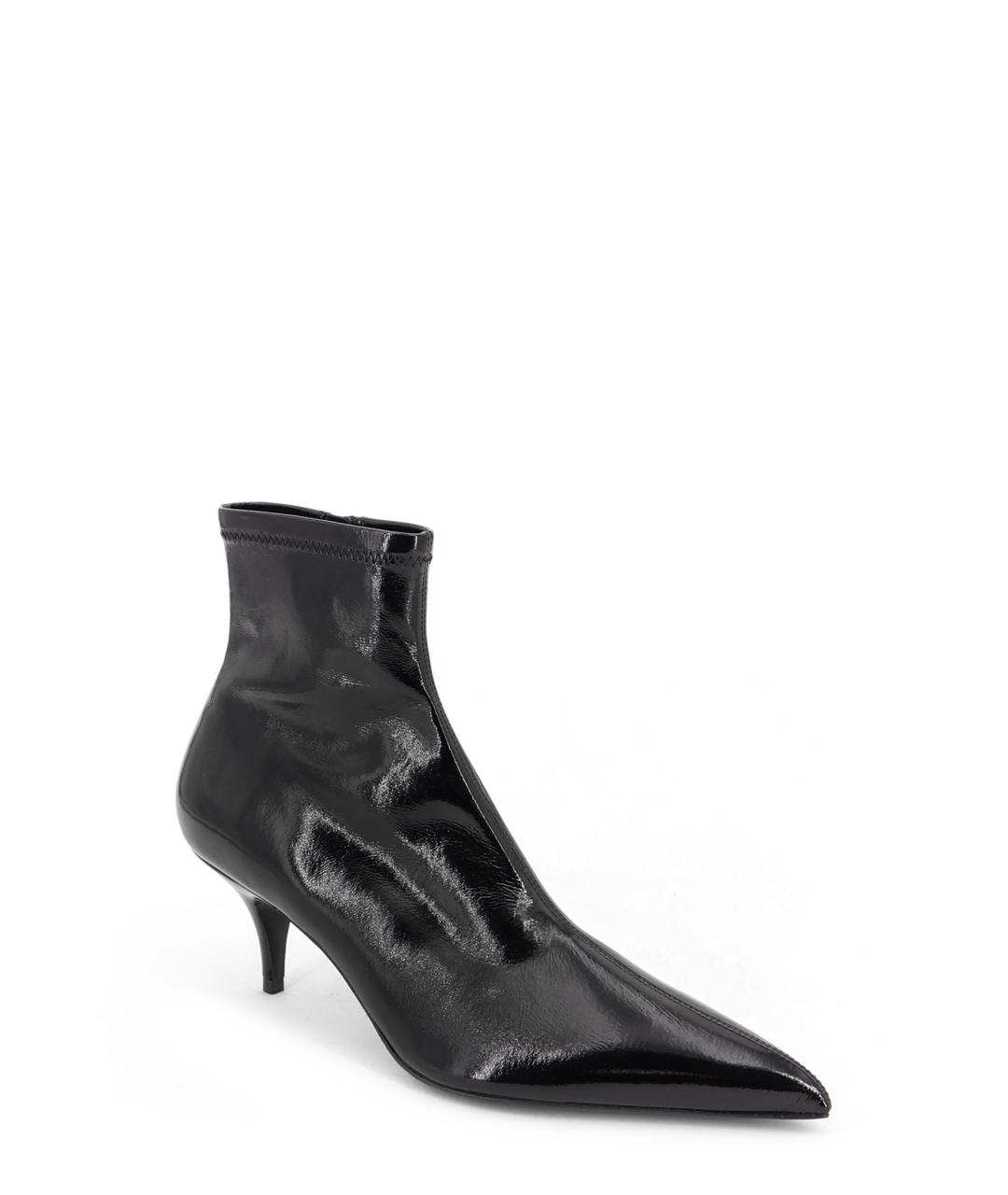 CELINE Черные кожаные ботильоны, фото 2