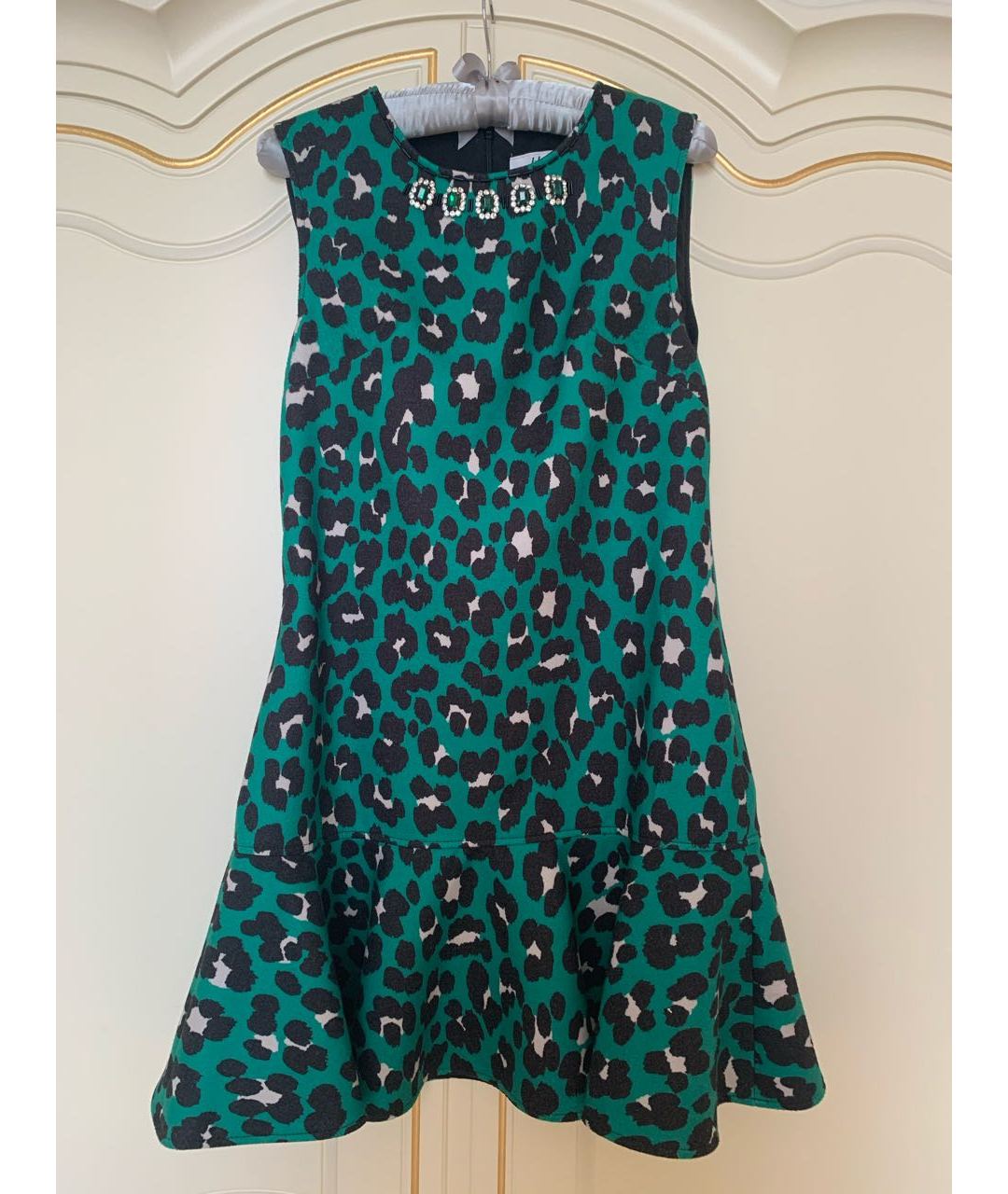 BLUGIRL Зеленые полиэстеровое повседневное платье, фото 4