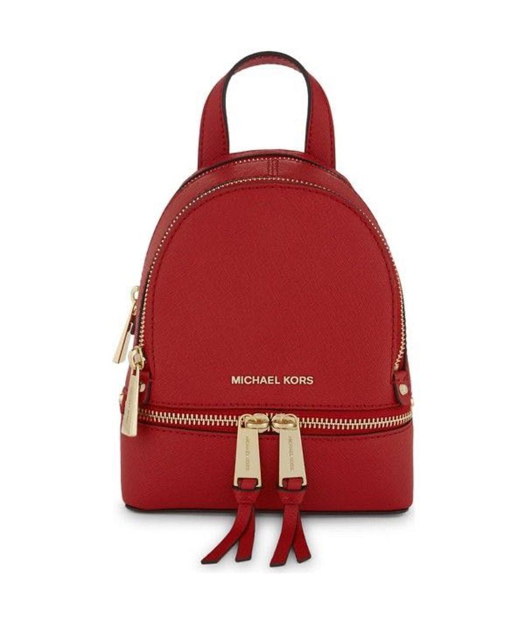 MICHAEL MICHAEL KORS Бордовый кожаный рюкзак, фото 1