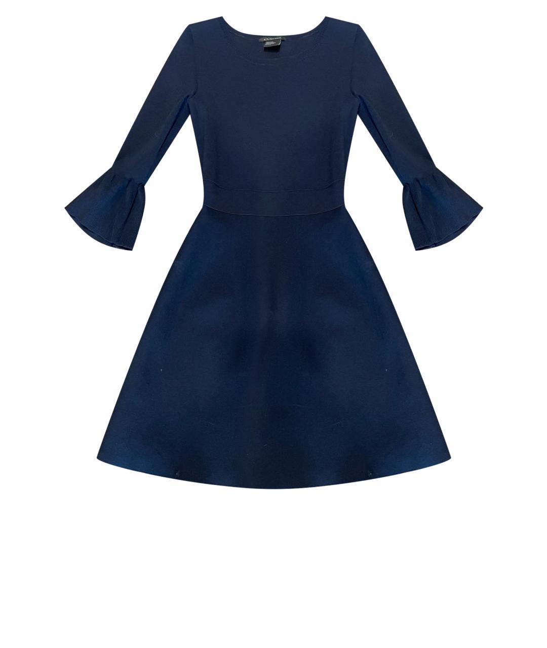 ARMANI EXCHANGE Темно-синее полиамидовое повседневное платье, фото 1