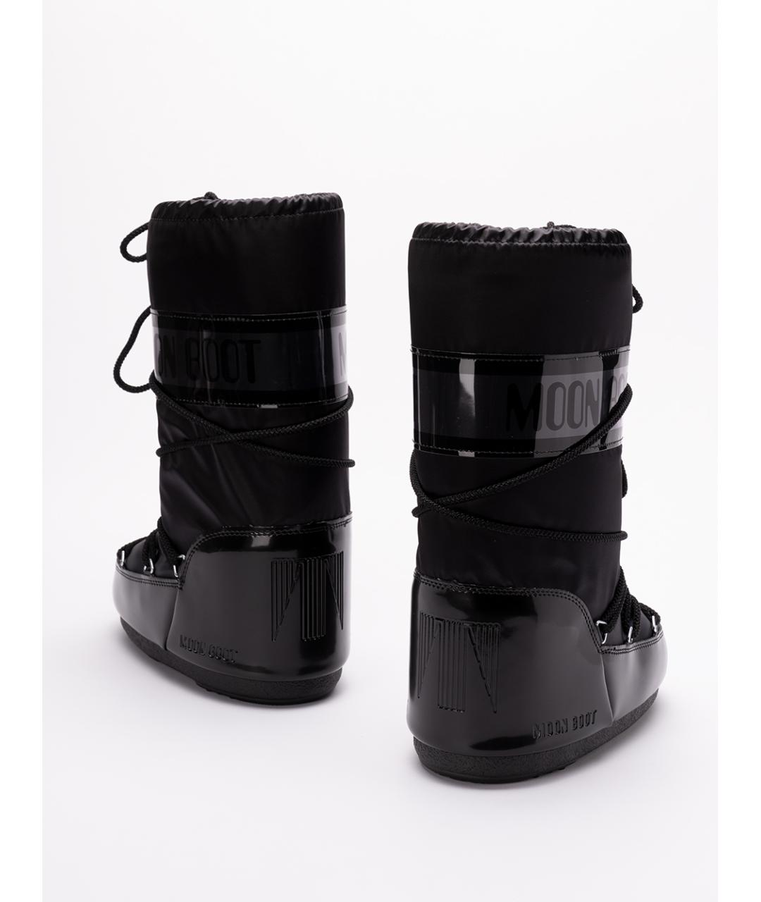 MOON BOOT Черные синтетические сапоги, фото 3