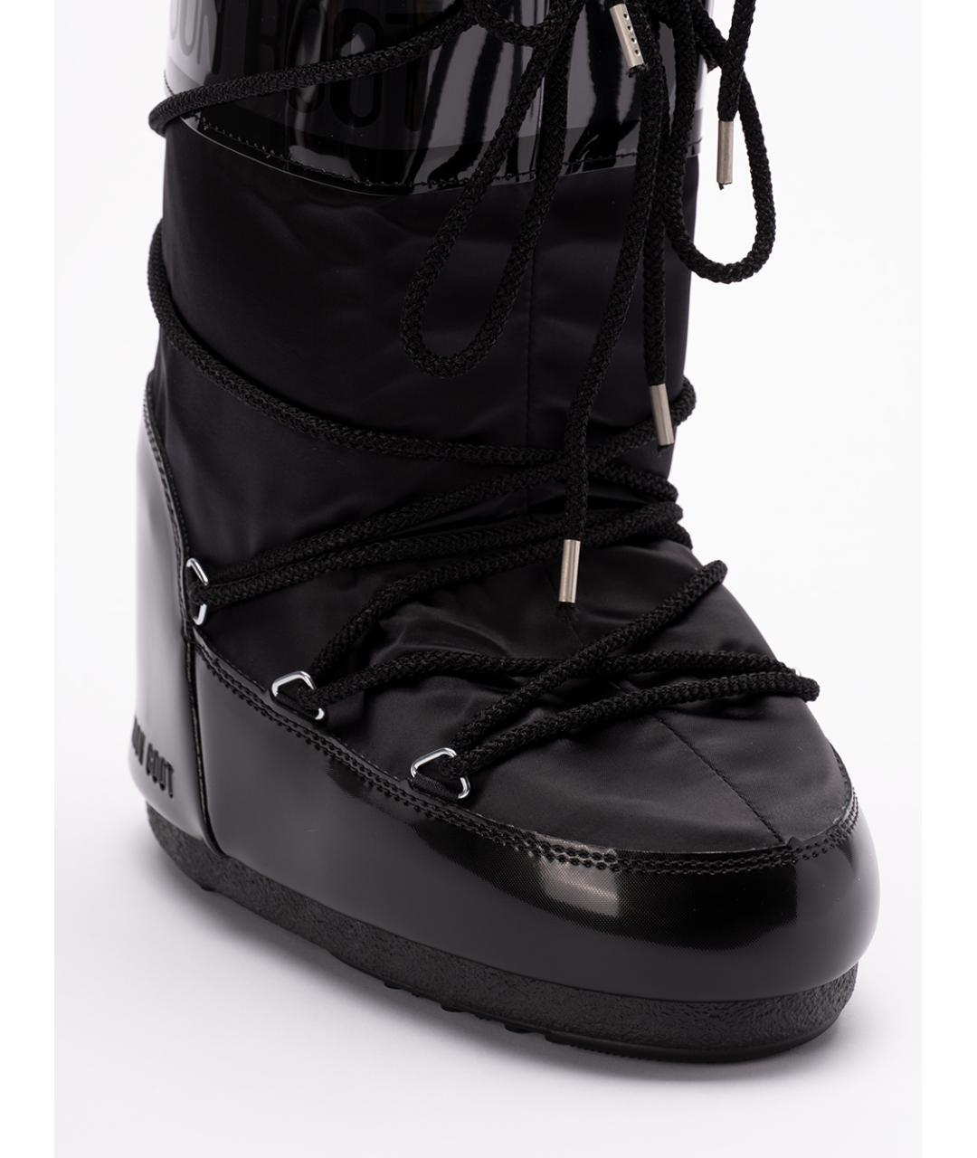 MOON BOOT Черные синтетические сапоги, фото 5